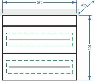 Тумба под раковину Stella Polar Ванесса 60см белый SP-00000235